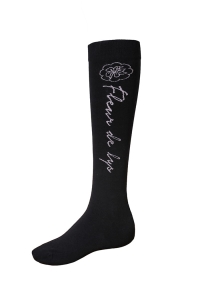 Skarpety jeździeckie damskie czarno-różowe Epic Socks