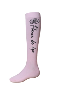 Skarpety jeździeckie damskie różowo-czarne Epic Socks