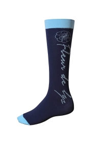 Skarpety jeździeckie damskie granatowo-błękitne Royal Socks