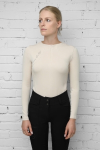 Amaranth cienka bluza termoaktywna treningowa  kremowa 