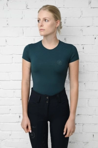 Rose  short zielona koszulka treningowa damska 