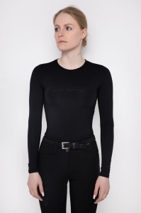 Rose  basic czarna koszulka treningowa damska  