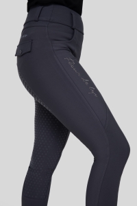 Legginsy jeździeckie szare second skin Cedar