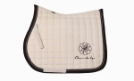 SADDLE PAD  VELVET DIAMONDS CREAM CHOCOLATE