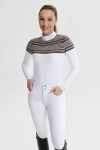 Women’s Equestrian Competition Shirt Brown Scilla 