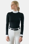 Holly - camiseta de competición de equitación negra