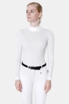 Holly - camiseta de competición de equitación color crema