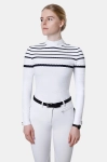 Hazel - camiseta de competición de equitación blanca
