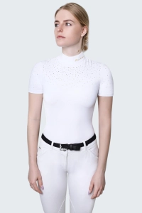 Koszula konkursowa jeździecka biała Holly short