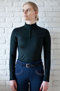 Bluebell  czarna bluza treningowa  termoaktywna 