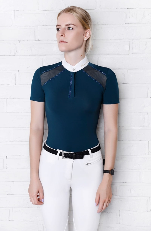 Poppy Shirt short emerald green